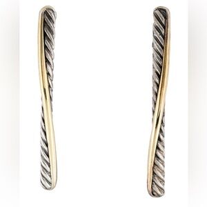 David Yurman Silver and Gold Earrings